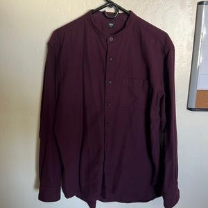 Uniqlo Grandad Collar button down